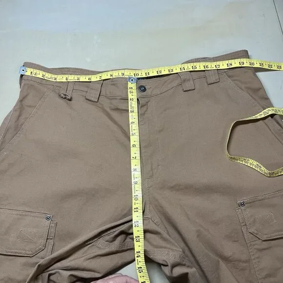 Duluth Trading Mens Flex Fire Hose Pants Size 40x29 Relaxed Fit Khaki Workwear - Picture 12 of 13